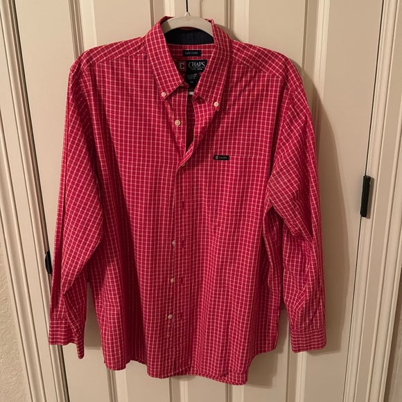 Chaps Red Plaid Shirt! - Picture 1 of 7